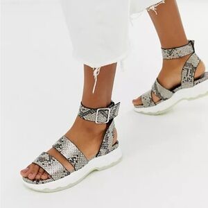 ASOS Sneak Straps Sandals Size 5